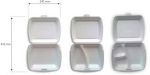 Polystyrene Meal Boxes - enlarged view