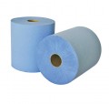 Leonardo Roll Towels Available in White and Blue