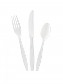 Strong White Plastic CutleryPacks 1000